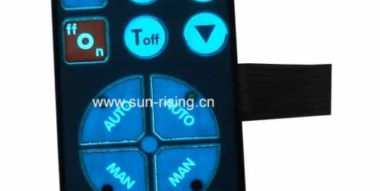 membrane switch with led