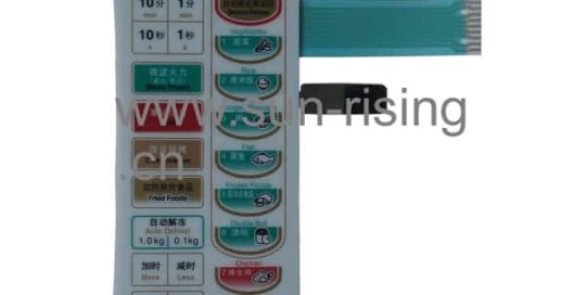 microwave oven control panel