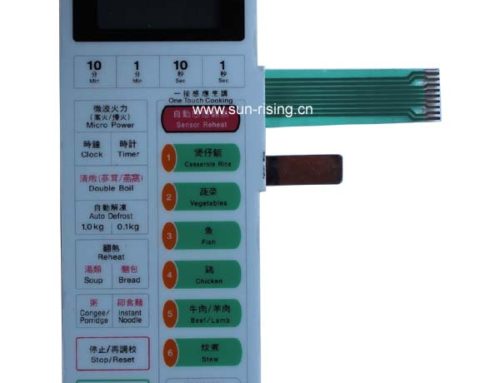 Microwave oven panel