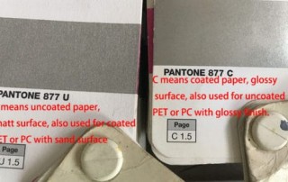 Pantone color U & C