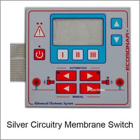 silver circuitry membrane switch