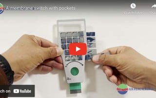 a membrane switch with pocket